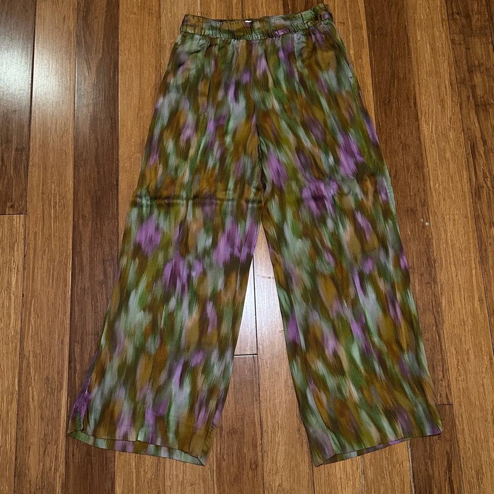 Zara Green and Purple Pants